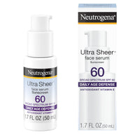 Thumbnail for Neutrogena Ultra Sheer Face Sunscreen with Vitamin E & SPF 60, Sunscreen for Face with Broad Spectrum UVA/UVB Protection, Fragrance-Free, Oxybenzone-Free, Water-Resistant (80 minutes), 1.7 Fl Oz