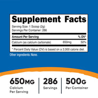 Thumbnail for Nutricost Calcium Carbonate Powder 500 Grams