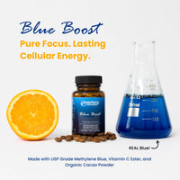 Thumbnail for Nutricel Methylene Blue Capsules - Pharmaceutical Grade Supplement - Trusted Made in America Brand - 12mg (USP Reference Compliant) with Vitamin C Ester Enhanced Absorption - Third Party Tested (60ct)