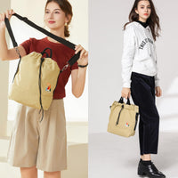 Thumbnail for Women Casual Canvas Shoulder Bags, Sunshine Embroidery Cross Body Bag Top Handbag (Khaki)