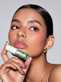 Thumbnail for SHEGLAM Jelly Wow Hydrating Non-Sticky Lip Oil Moisturizing Plumping Lip Gloss - Green Apple Envy