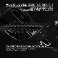 Thumbnail for L'Oreal Paris Voluminous Panorama Mascara, Volumizing and Lengthening Mascara, Washable Longwear and Smudge Resistant Make Up, Blackest Black, 0.33 Fl Oz