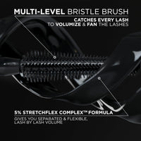 Thumbnail for L'Oreal Paris Voluminous Panorama Mascara, Volumizing and Lengthening Mascara, Washable Longwear and Smudge Resistant Make Up, Blackest Black, 0.33 Fl Oz