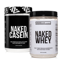 Thumbnail for NAKED Grass Fed Protein Bundle: 1LB Casein and 1LB Vanilla Whey