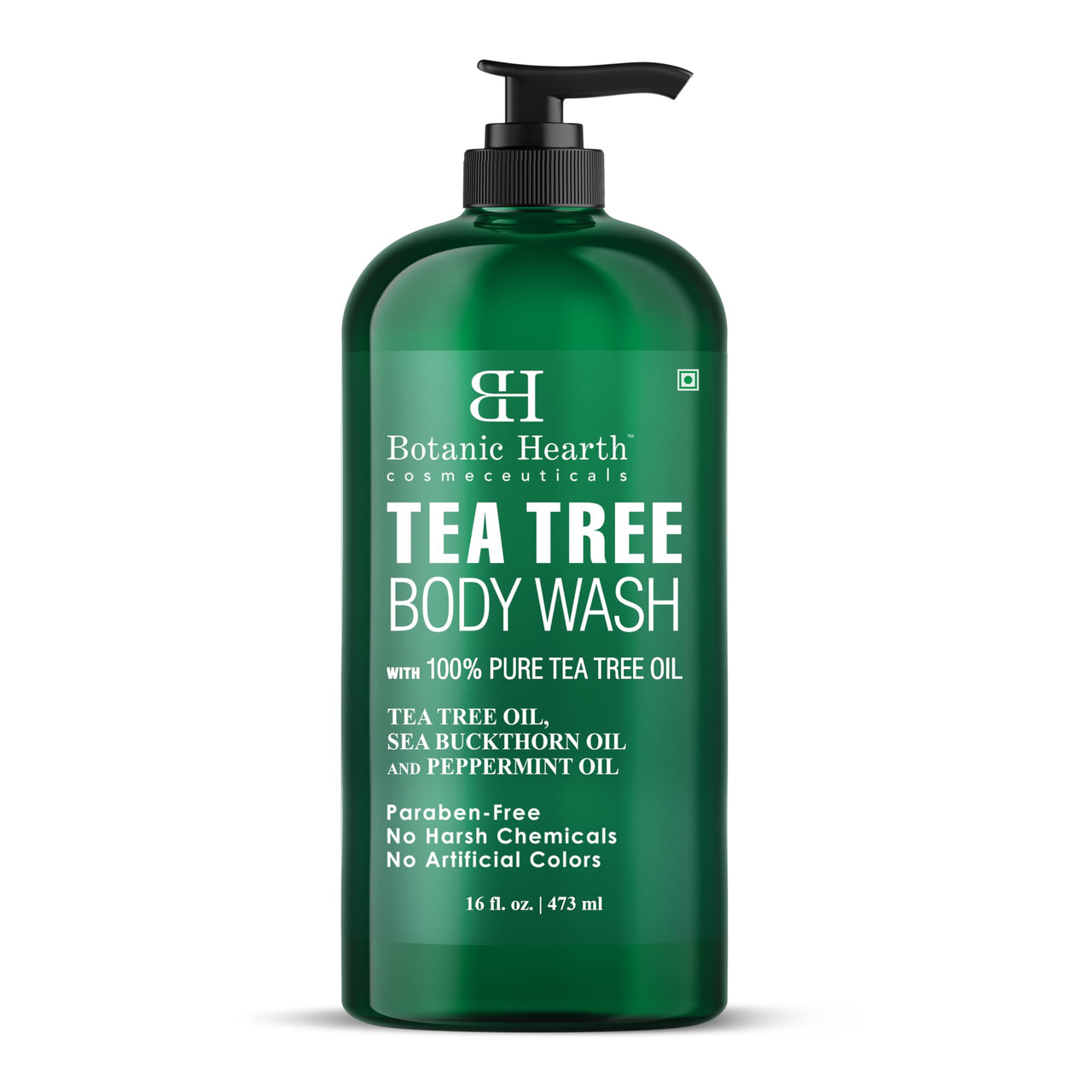 Botanic Hearth Tea Tree Body Wash -16 fl oz- All-Natural Antifungal & Odor-Control Shower Gel for Acne, Athlete’s Foot, Ringworm, Jock Itch & Healthy Skin,Sulfate & Paraben Free, for Men and Women