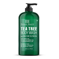 Thumbnail for Botanic Hearth Tea Tree Body Wash -16 fl oz- All-Natural Antifungal & Odor-Control Shower Gel for Acne, Athlete’s Foot, Ringworm, Jock Itch & Healthy Skin,Sulfate & Paraben Free, for Men and Women