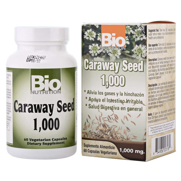 Bio Nutrition Caraway Seed 1 000 mg - 1000 mg - 60 Vegetarian Capsules