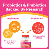 Thumbnail for SmartyPants Kids Probiotic & Prebiotic Gummies for Digestive Health: Gut Health Supplement, Clinically Studied Prebiotic for Immune Support, Strawberry, 60 Count (30 Day Supply)