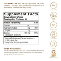 Thumbnail for Solgar Chewable Calcium 500 mg - 120 Wafers, Pack of 3 - Promotes Musculoskeletal Health - Non-GMO, Vegan, Gluten, Wheat & Dairy Free, Kosher - 180 Total Servings