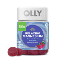 Thumbnail for OLLY Relaxing Magnesium Gummies, Supports Muscle Relaxation*, Magnesium Citrate, Raspberry Lavender Flavor, 15 Day Supply - 60 Count