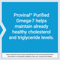 Thumbnail for Life Extension Provinal Purified Omega-7, palmitoleic Acid derived from Highly Concentrated Marine Oil, Cholesterol, triglycerides & Heart Health Support, Gluten-Free, Non-GMO, 30 softgels