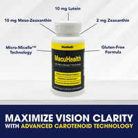 Thumbnail for Macuhealth Triple Carotenoid Formula - Eye Vitamins for Adults - 90 Softgels, 3 Month Supply