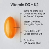 Thumbnail for Sports Research® Multivitamin Pack - Vegan Vitamin D 5000iu & Mk7 Vitamin K 100mcg, Omega-3 Fish Oil 1250mg, and Vitamin B-Complex with Methylated B12 & Folate