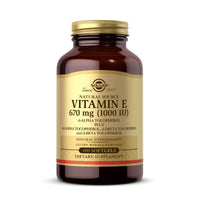 Thumbnail for Solgar Vitamin E 670 mg (1000 IU), 100 Mixed Softgels - Natural Antioxidant, Skin & Immune System Support - Naturally-Sourced Vitamin E - Gluten Free, Dairy Free - 100 Servings