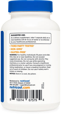 Thumbnail for Nutricost Melatonin 20mg, 240 Capsules, Non-GMO & Gluten Free