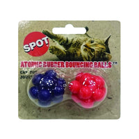 Thumbnail for SPOT Atomic Rubber Bouncing Balls - Play Toy for Cats and Kittens, Bumpy Shape Makes Playing More Fun, Great to Keep Cats Entertained and Exercised - 1.5 inch, 2-Pack