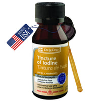 Thumbnail for De La Cruz 2% Iodine First Aid Antiseptic, Made in USA 1 FL OZ (1 Bottle)