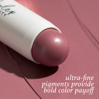 Thumbnail for Julep Skip The Brush Cream to Powder Blush Stick - Muted Mauve - Blendable and Buildable Color - 2-in-1 Blush and Lip Makeup Stick