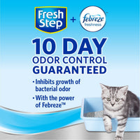 Thumbnail for Fresh Step Odor Shield Clumping Litter With Febreze Freshness, Continuous Cat Litter Odor Eliminator, 25 lb. Box
