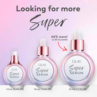 Thumbnail for Olay Super Serum - Niacinamide, Vitamin C & E, Collagen Peptide, AHA - 5-in-1 Skin Care Benefits for Face - Healthy Glow, Brightening, Hydrating, Smoothing, Firming, Evens Tone, Anti-Aging, 1.0 Oz