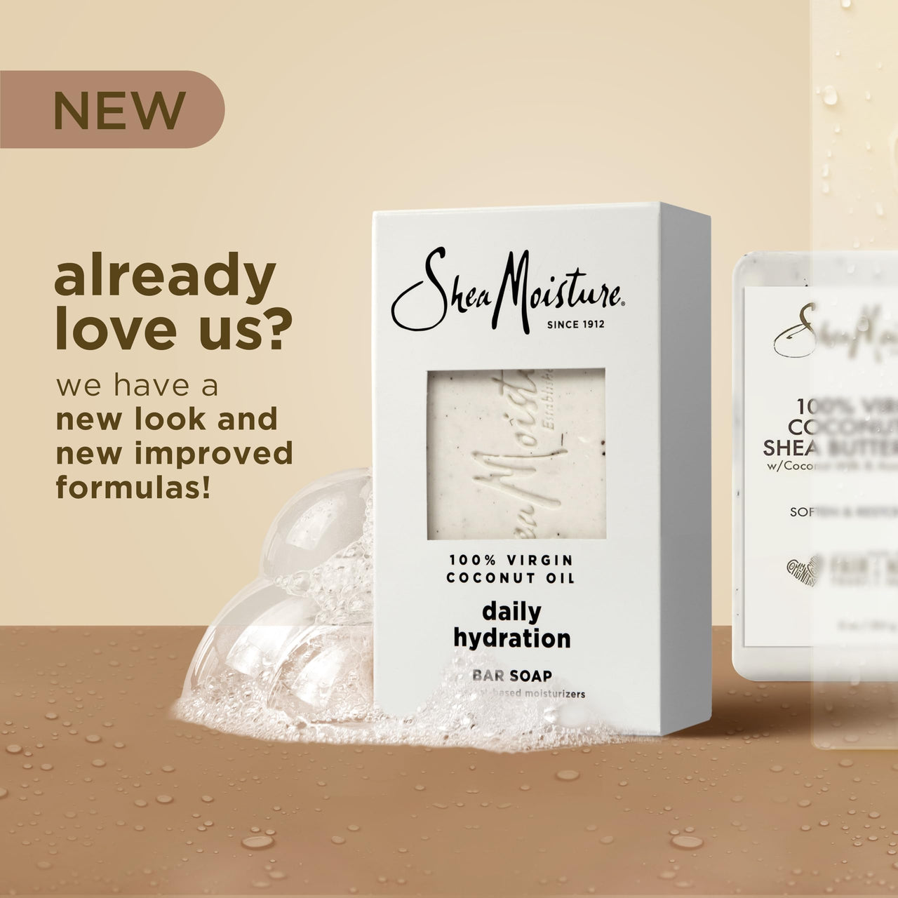 Shea Moisture Bar Soap, Daily Hydration 12-Pack – 24H Moisturizing Body Soap for Dry Skin with 100% Virgin Coconut Oil, 8 Oz Ea