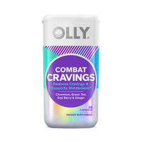 Thumbnail for OLLY Combat Cravings, Metabolism & Energy Support Supplement,1000 mcg Chromium, Green Tea, Goji Berry, Ginger - 30 Count