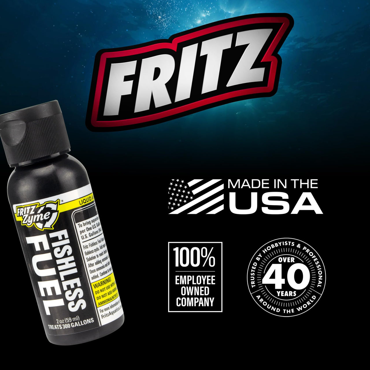 Fritz Fishless Fuel - Ammonia Source for Fishless Cycling (2 oz)