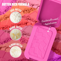 Thumbnail for NYX PROFESSIONAL MAKEUP Buttermelt Powder Blush, Fade and Transfer-Resistant Blush, Up to 12HR Make Up Wear, Vegan Formula - My Butta Half