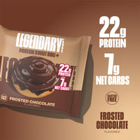 Thumbnail for Legendary Foods 22g Protein Cinnamon Roll - Premium High Protien Bars, Low Carb Meal Replacement Snack, Low Glycemic Index, Gluten Free Snacks - Sweet Zero Sugar, Keto and Diabetic Friendly 10-Pack