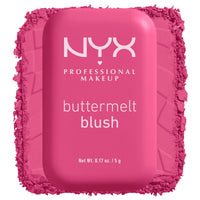 Thumbnail for NYX PROFESSIONAL MAKEUP Buttermelt Powder Blush, Fade and Transfer-Resistant Blush, Up to 12HR Make Up Wear, Vegan Formula - Butta With Time