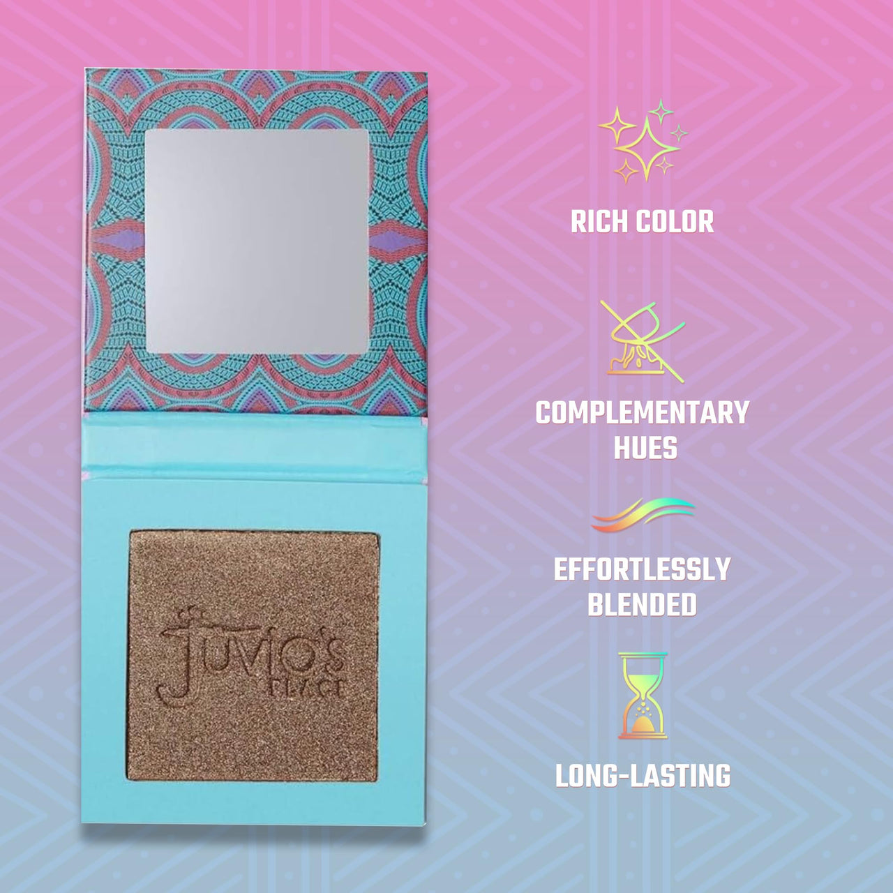 Juvia's Place - Tribe Highlighter Vol. 1 - Glow Highlighter Face Makeup Powder - Shimmering Glow Finish perfect for cheekbones, Radiant Mineral Shimmer, Illuminating Powder