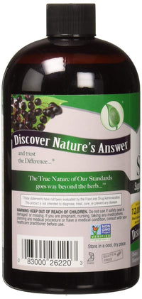 Thumbnail for Nature's Answer Sambucus Elderberry Syrup 16 Ounce | Great Tasting Immune Support Supplement | Antioxidant, Vegan, Gluten Free, Made in USA | Single Count