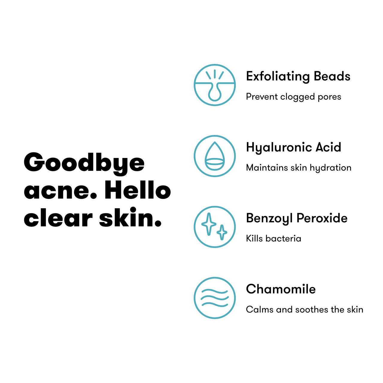 Proactiv Acne Cleanser - Benzoyl Peroxide Face Wash and Acne Treatment - Daily Facial Cleanser and Hyularonic Acid Moisturizer with Exfoliating Beads - 60 Day Supply, 4 Oz