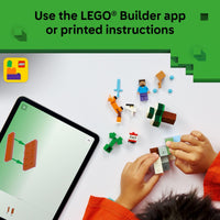 Thumbnail for LEGO Minecraft Steve’s Taiga Adventure Building Toy for Boys & Girls - Video Game Playset & Toy Figures for Kids, Ages 6 + - W/2 Minifigures & 2 Pretend Play Animals - Gift Idea for Birthdays - 21583