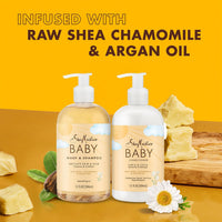 Thumbnail for SheaMoisture Baby Essentials, Body Wash & Shampoo + Curls & Coils Conditioner, Detangler with Raw Shea, Chamomile & Argan Oil, Pediatrician-Tested, Hypoallergenic, Tear-Free, 13 Oz Ea