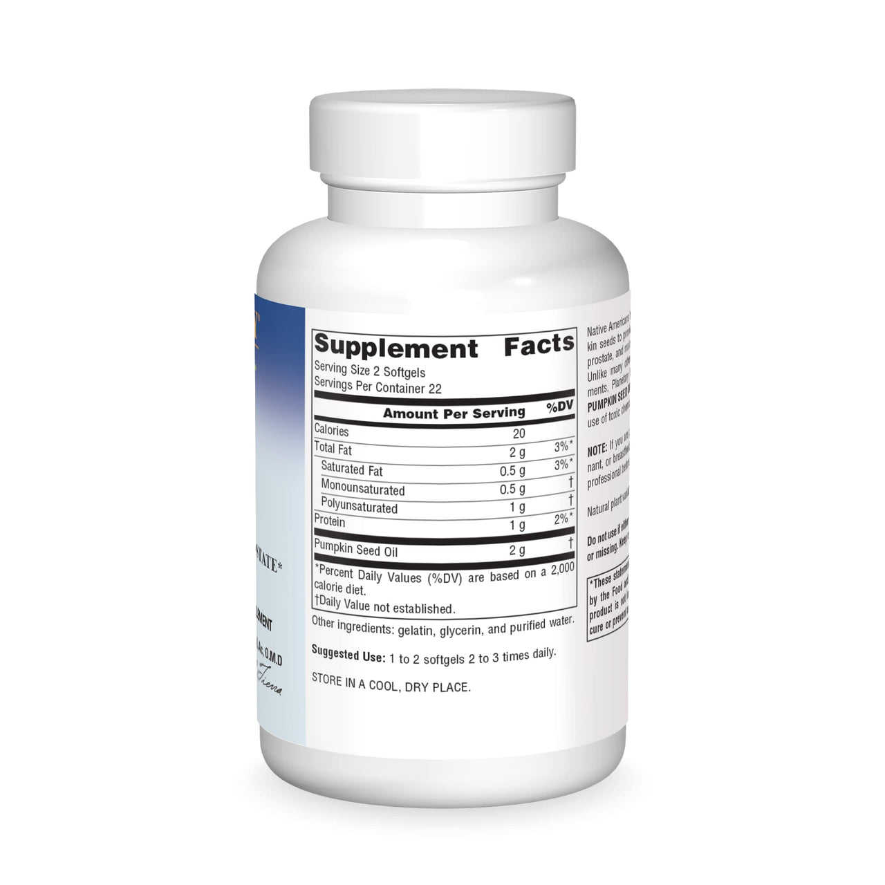 Planetary Formulations - Pumpkin Seed Oil, 45 softgels