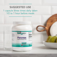 Thumbnail for NutriCology Pancreas Natural Glandular - Supports Healthy Pancreas, Immune & Digestive Activity - 425 mg per Serving - Freeze Dried Tissue from Pork - 720 Servings - 720 Capsules