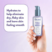 Thumbnail for Biore Hydrate & Glow Facial Moisturizer for Dry Skin, Sensitive Skin, Infused with Coconut Water, Prebiotics and Avocado Oil, Dermatologist Tested, Fragrance Free,3.4 Oz