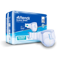 Thumbnail for Attends Stretch Adult Incontinence Disposable Briefs, Large/X-Large, 40