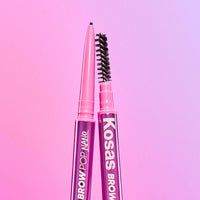 Thumbnail for Kosas Brow Pop Nano Eyebrow Pencil – Ultra-Fine 1mm Micro Brow Pencil with Spoolie, Black