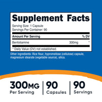Thumbnail for Nutricost Benfotiamine 300mg, 90 Capsules - Gluten Free, Non-GMO, and Vegetarian Friendly Fat Soluble Vitamin B1