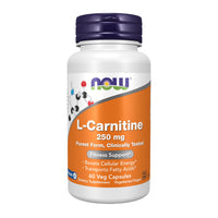 Thumbnail for NOW Supplements, L-Carnitine 250 mg, Purest Form, Amino Acid, Fitness Support*, 60 Veg Capsules