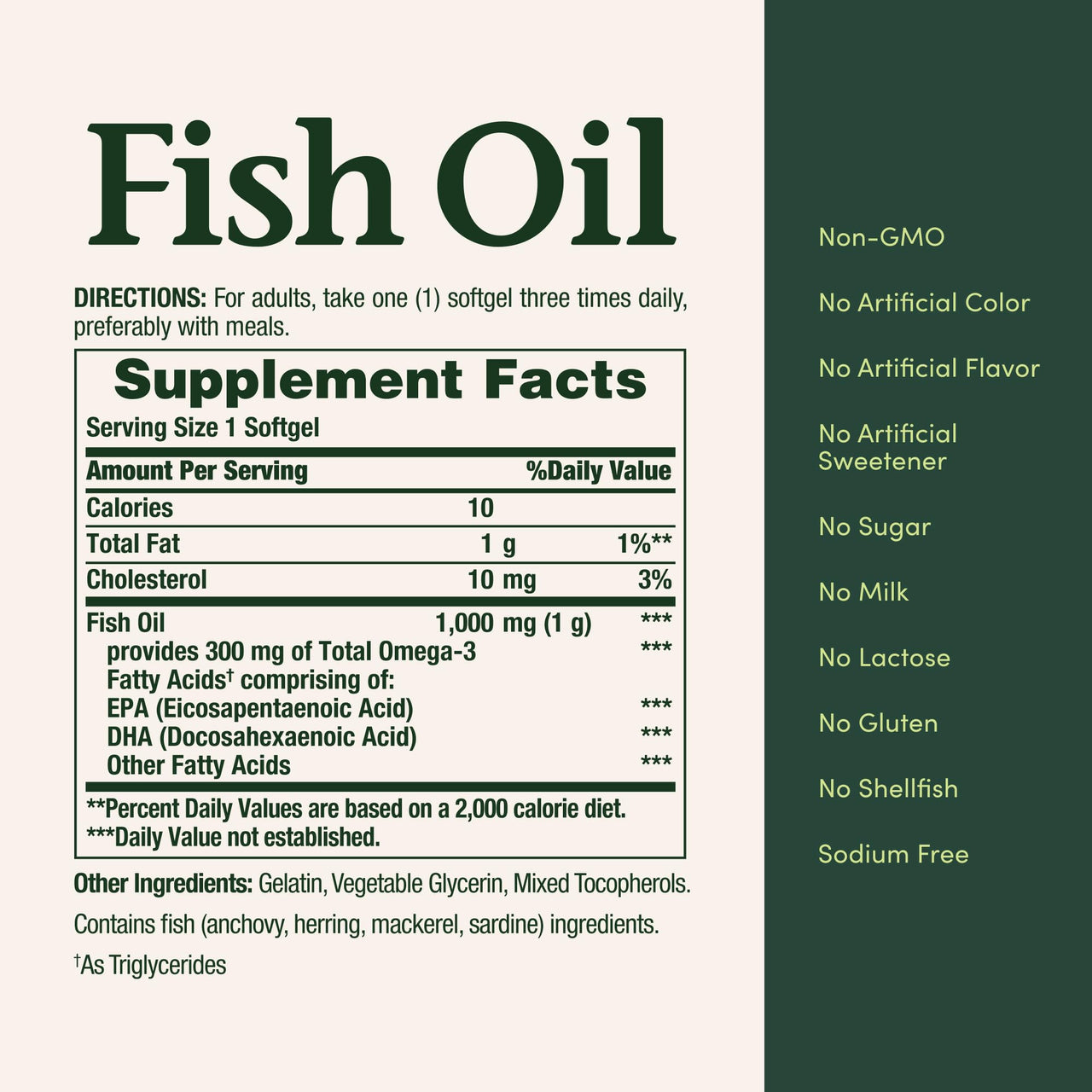 Natureâ€™s Bounty Fish Oil, Supports Heart Health, 1000mg, Rapid Release Softgels, 145 Ct