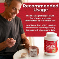 Thumbnail for Health Plus Colon Cleanse Digestive Support | All Natural Daily Fiber for Toxin Elimination To Reduce Bloating | Supports Heart Health | 48 Ounces, 194 Servings