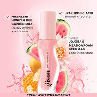 Thumbnail for Gisou Honey Infused Hydrating Lip Oil, Nourishing Lip Moisturizer for Dry Lips, High Shine, Smooth Finish, Clear Pink Shimmer Shade, Fresh Watermelon Scent, Watermelon Sugar, 8ml