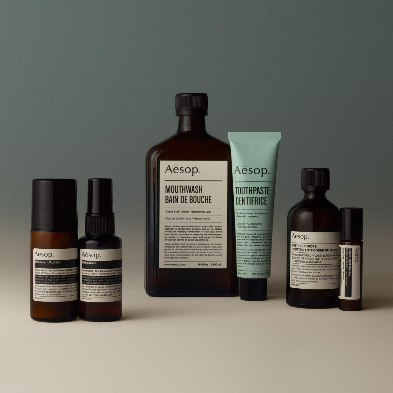 Aesop Oral Care Duo | Mouthwash & Toothpaste Set for Fresh Breath | Daily Botanical Oral Hygiene Kit (16.9 oz + 3.4 oz)