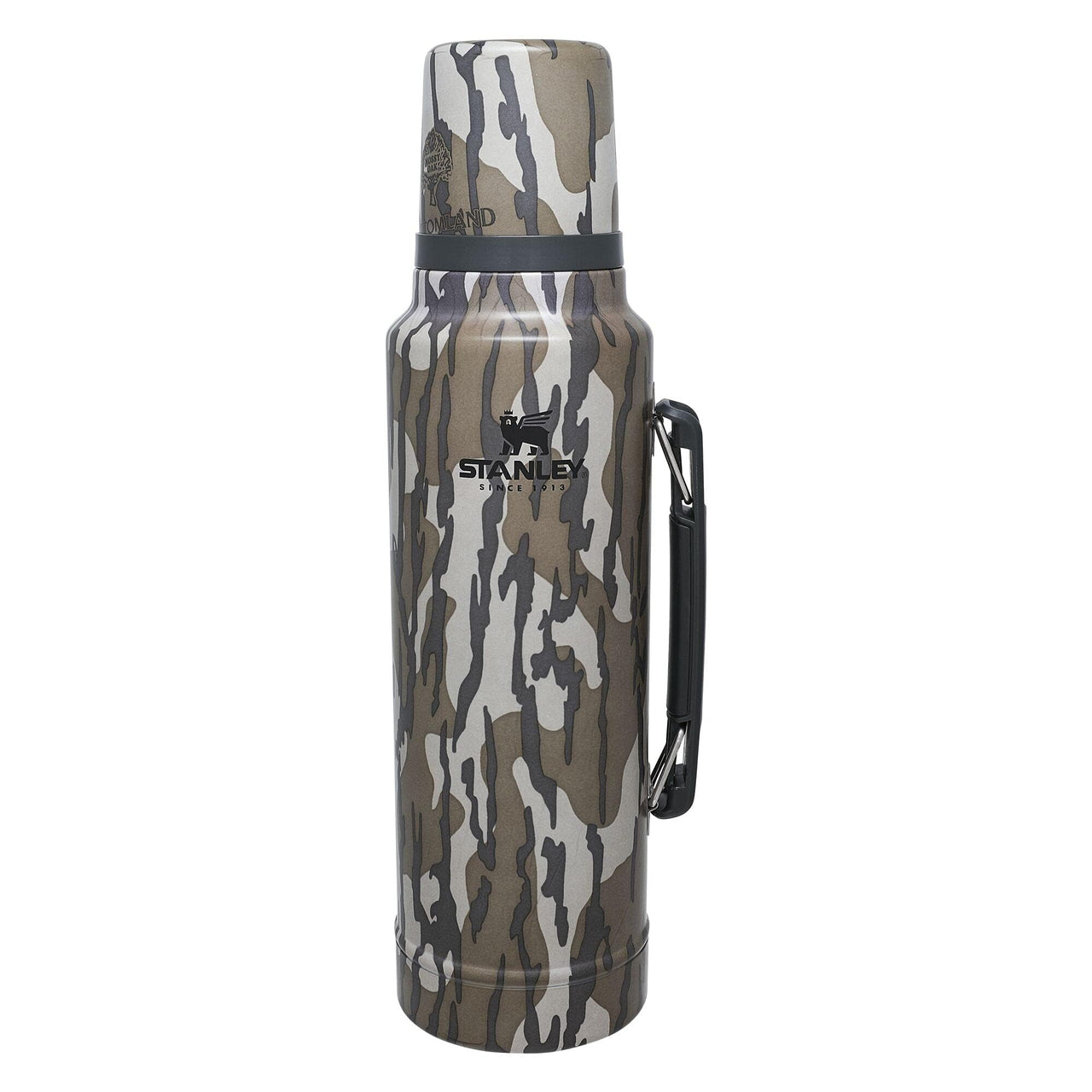 Stanley Classic Legendary Vacuum Bottle 1.5 qt | Wide Mouth with Leakproof Cup Lid | Keep Drinks Hot or Cold | Packable for Travel | Insulated Stainless Steel Thermos | BPA-Free | Bottomland