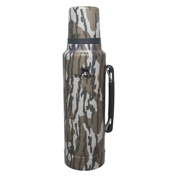 Stanley Classic Legendary Vacuum Bottle 1.5 qt | Wide Mouth with Leakproof Cup Lid | Keep Drinks Hot or Cold | Packable for Travel | Insulated Stainless Steel Thermos | BPA-Free | Bottomland