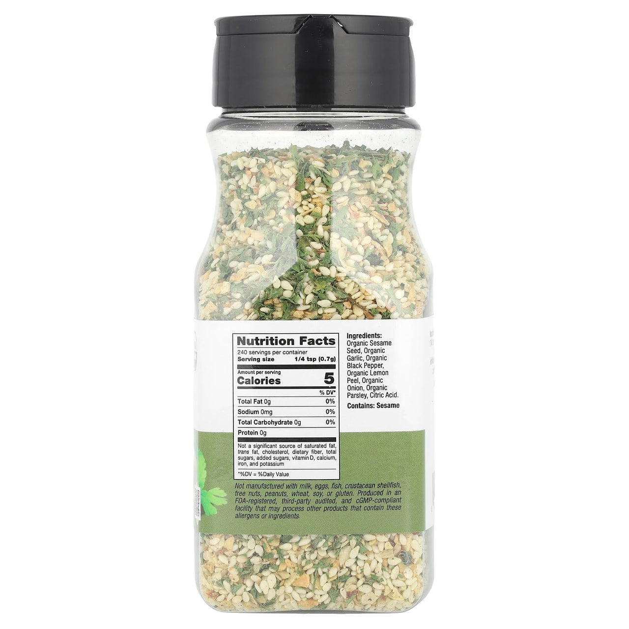 California Gold Nutrition Foods, Organic Garlic & Herb, 5.93 oz (168 g)