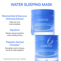 Thumbnail for LANEIGE Water Sleeping Mask: Korean Overnight Mask, Squalane, Probiotic-Derived Complex, Hydrate, Barrier-Boosting, Visibly Smooth and Brighten